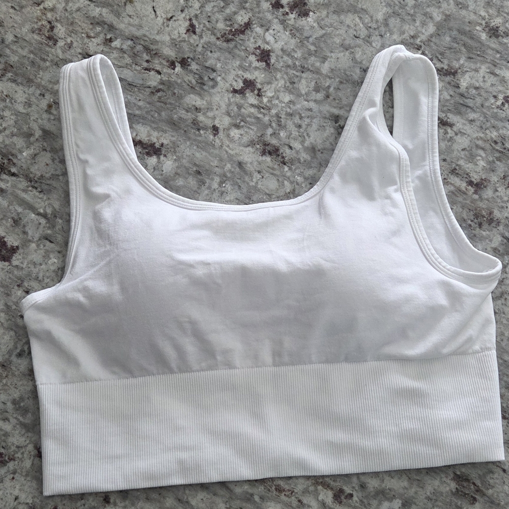 White Sports Bra